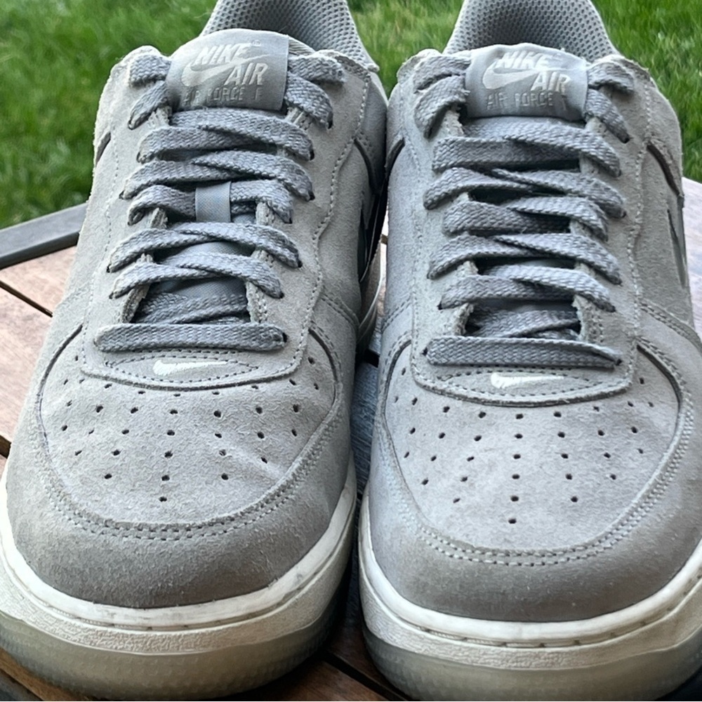 Nike Air Force 1 Low Retro Light Smoke Grey White DV0785-003 Men's AF1 Sz 8 EUC - Picture 11 of 11
